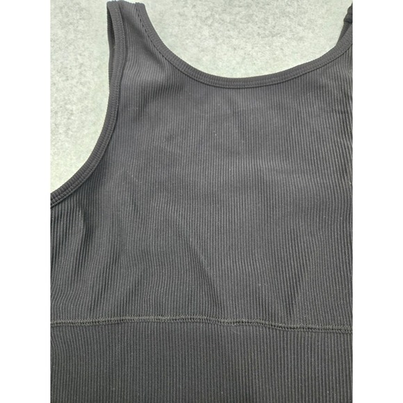 NWT‎ DYM Women's Black Ribbed Athletic Crop Top Size M - Picture 3 of 4